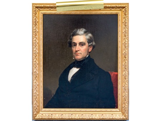 James Bogle (American [NY], 1817-1873) Oil On Canvas, Portrait Of A Gentleman, 1848