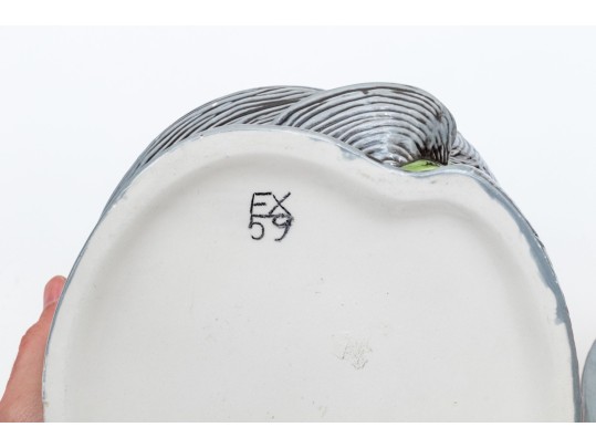 Vintage Majolica Lidded Clam Motif Tureen