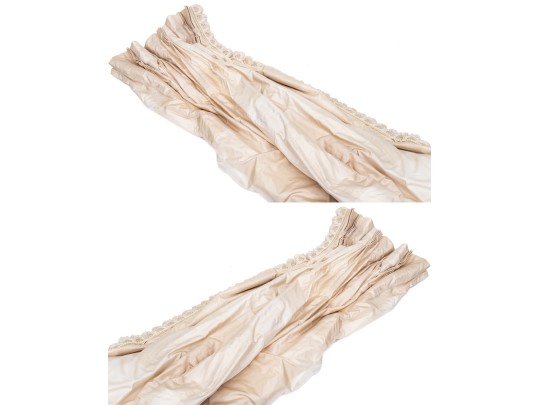 Pair Of Brunschwig And Fils Fabric Window Curtains