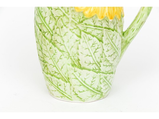 Two Moulded And Painted Ceramic Wares