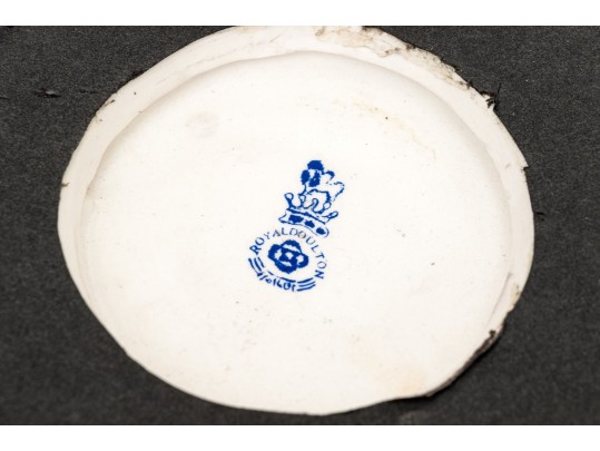 English Royal Doulton Blue And White Transferware Framed Plaque