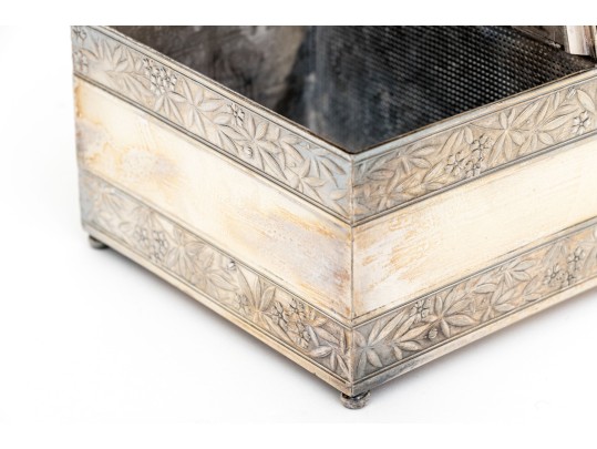 Rogers Smith & Co. Meriden Silver Plate Humidor