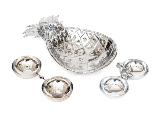 Arthur Court And Mariposa Aluminum Serving Wares