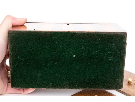 Antique Marquetry Tea Caddy