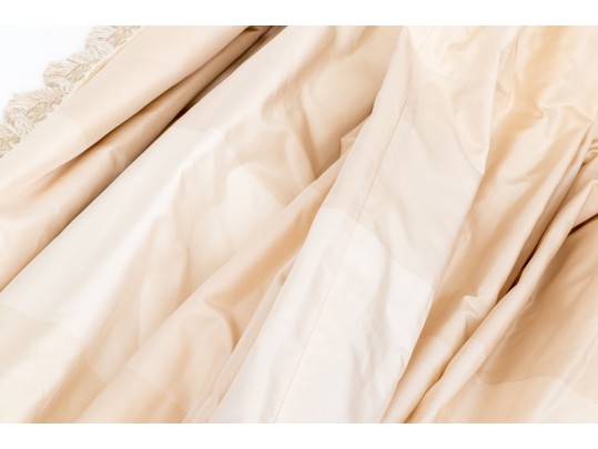 Pair Of Brunschwig And Fils Fabric Window Curtains