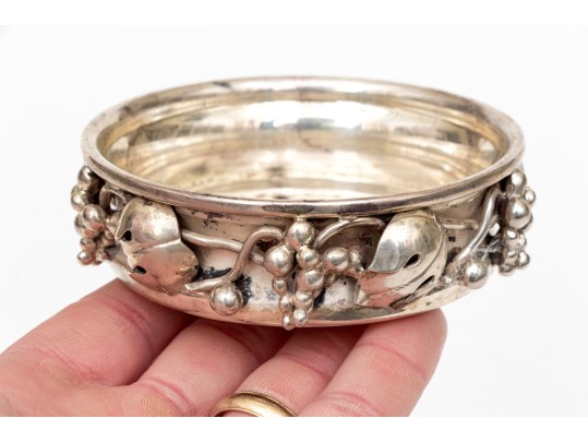 Mexican Sterling Silver Coaster, 6.83 Ozt.