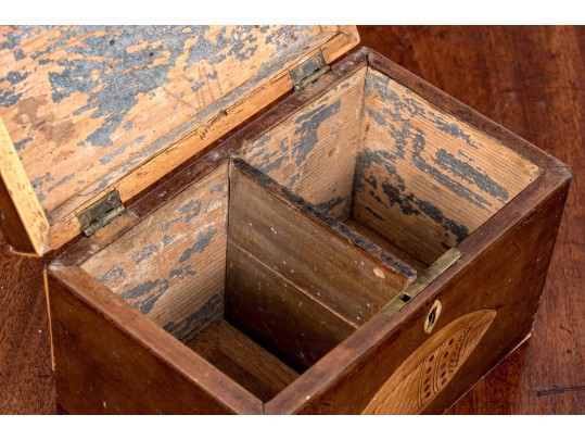 Marquetry Inlaid Tea Caddy