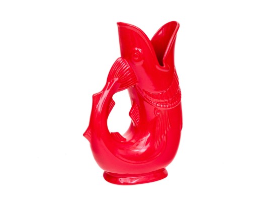 Shreve, Crump & Low Of Boston Red Glazed Fish Form Pitcher