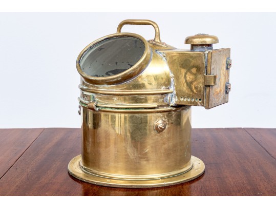 Antique Brass Ship Binnacle Compass