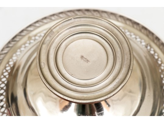 Weighted Sterling Sugar Basket And Silver Mounted Bottle Coaster