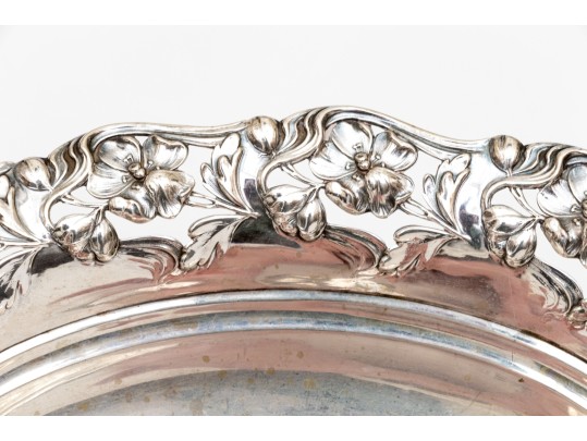 Continental .800 Silver Twin Handled Footed Bowl, 12.375 Ozt.