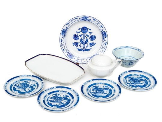 Collection Of Eight Assorted Porcelain Serving Wares