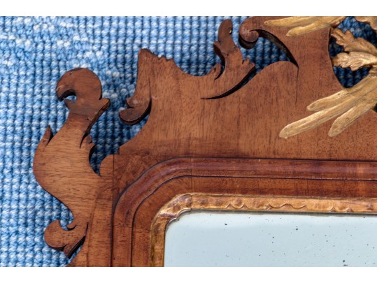 Antique Mahogany Chippendale Mirror, Ca. 1770-1800