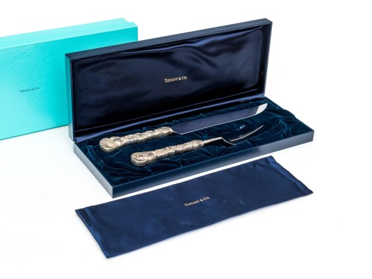 Tiffany & Co. Silver Handled Meat Carving Set