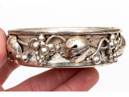 Mexican Sterling Silver Coaster, 6.83 Ozt.