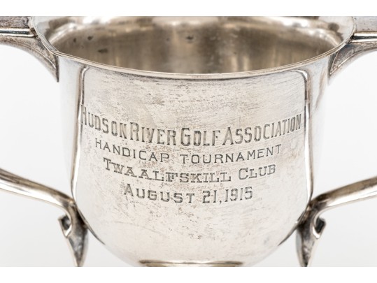 Sterling Silver Twin Handled Trophy Cup, 9.3 Ozt.