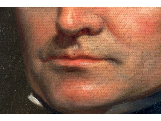 James Bogle (American [NY], 1817-1873) Oil On Canvas, Portrait Of A Gentleman, 1848