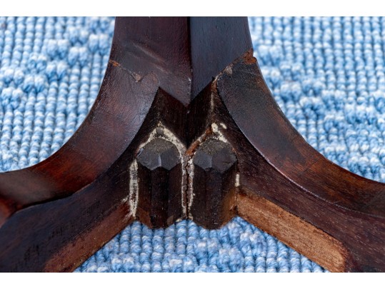 Antique Dish Top Mahogany George III Style Side Table