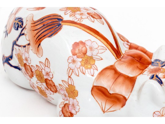 Neiman Marcus Hand-Painted Porcelain Sleeping Cat