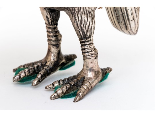 Pair Of Silver Plated Quails