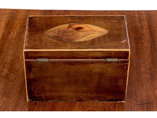 Marquetry Inlaid Tea Caddy