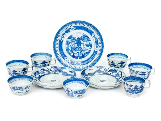 Assembled Collection Of Chinese And Chinese Export Blue And White Porcelain