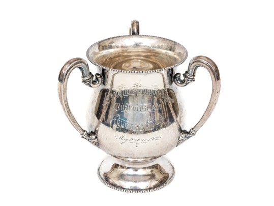 Towle Sterling Silver Triple Handle Trophy Cup, 12.15 Ozt.