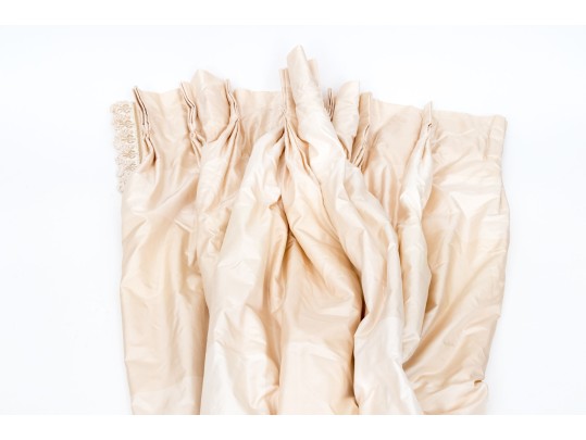 Pair Of Brunschwig And Fils Fabric Window Curtains