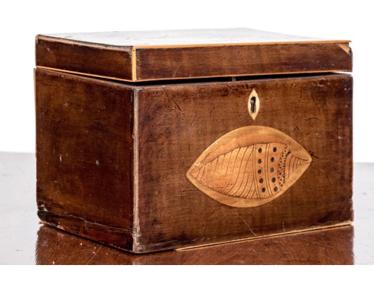 Marquetry Inlaid Tea Caddy