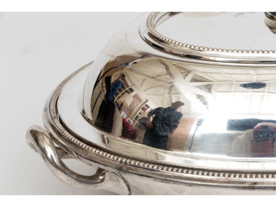 English London George Richmond Collis & Co. Silver Plated Vegetable Dish