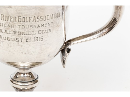 Sterling Silver Twin Handled Trophy Cup, 9.3 Ozt.