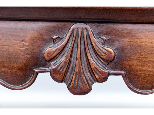 Antique Dish Top Mahogany George III Style Side Table