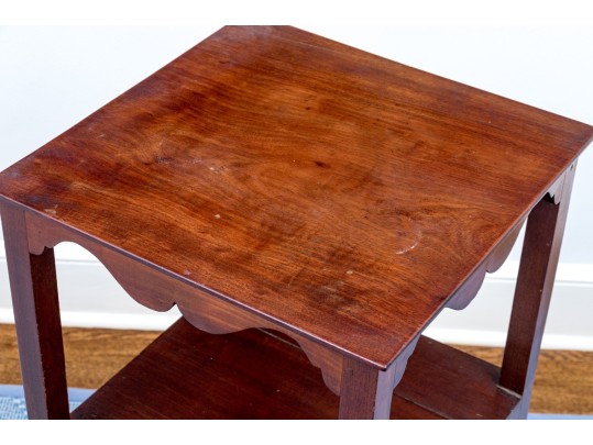 Antique Chippendale Mahogany Side Table, Ca. 1780-1800