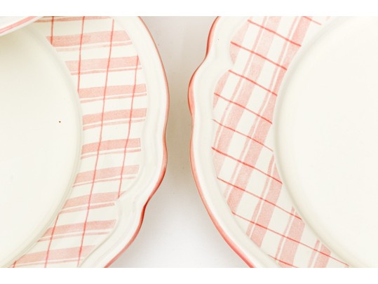 Set Of Six Ceramic Chargers