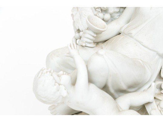 Bisque Porcelain Figurine Of Mother And Child