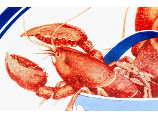 Mary Lake-Thompson For Golden Rabbit Enameled Serving Bowl