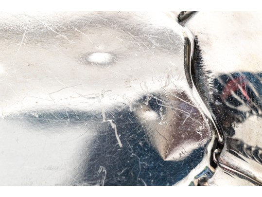 Silver Plated Footed Oval Serving Bowl