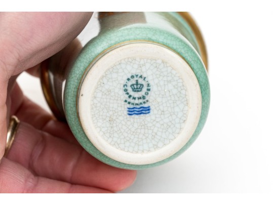 Three Piece Set Of Royal Copenhagen Pottery