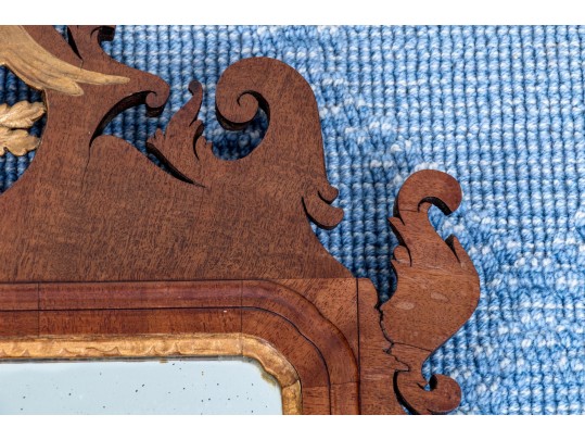 Antique Mahogany Chippendale Mirror, Ca. 1770-1800