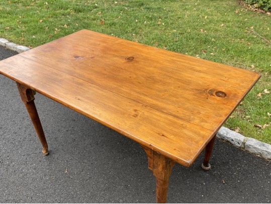 American Primitive Pine Table, Ca. 1780-1820