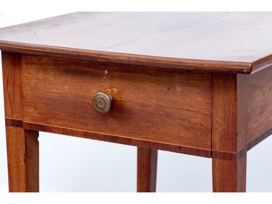 Late Federal Cherry Single Drawer Stand, Ca. 1820-40