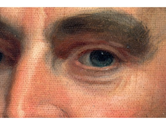 James Bogle (American [NY], 1817-1873) Oil On Canvas, Portrait Of A Gentleman, 1848