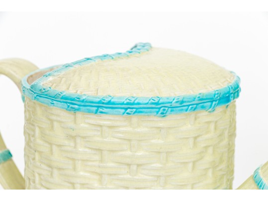 Two Moulded And Painted Ceramic Wares