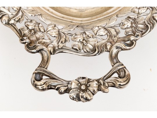 Continental .800 Silver Twin Handled Footed Bowl, 12.375 Ozt.