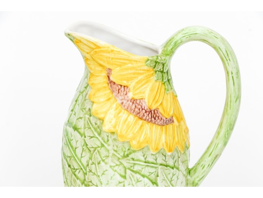 Two Moulded And Painted Ceramic Wares