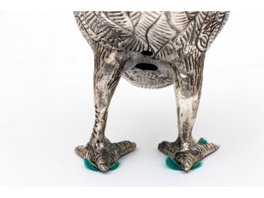 Pair Of Silver Plated Quails