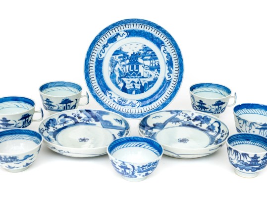 Assembled Collection Of Chinese And Chinese Export Blue And White Porcelain