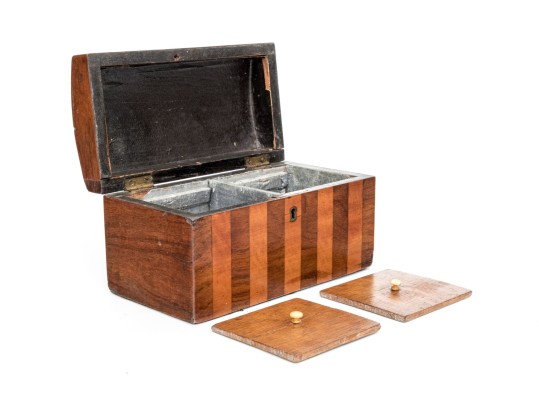 Antique Marquetry Tea Caddy