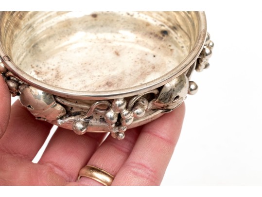 Mexican Sterling Silver Coaster, 6.83 Ozt.