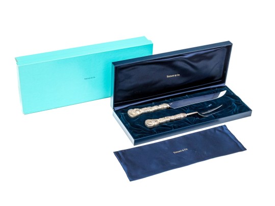 Tiffany & Co. Silver Handled Meat Carving Set